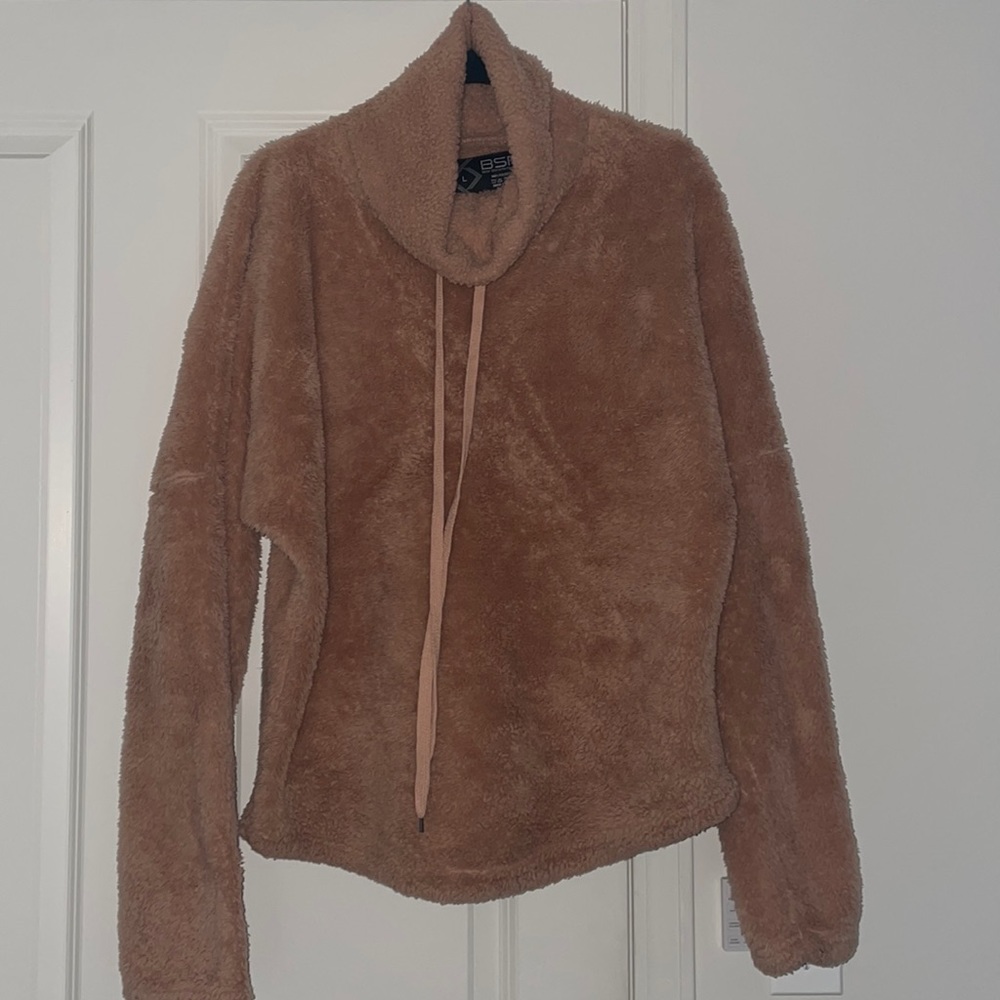 Rose Pink Sherpa Sweatshirt